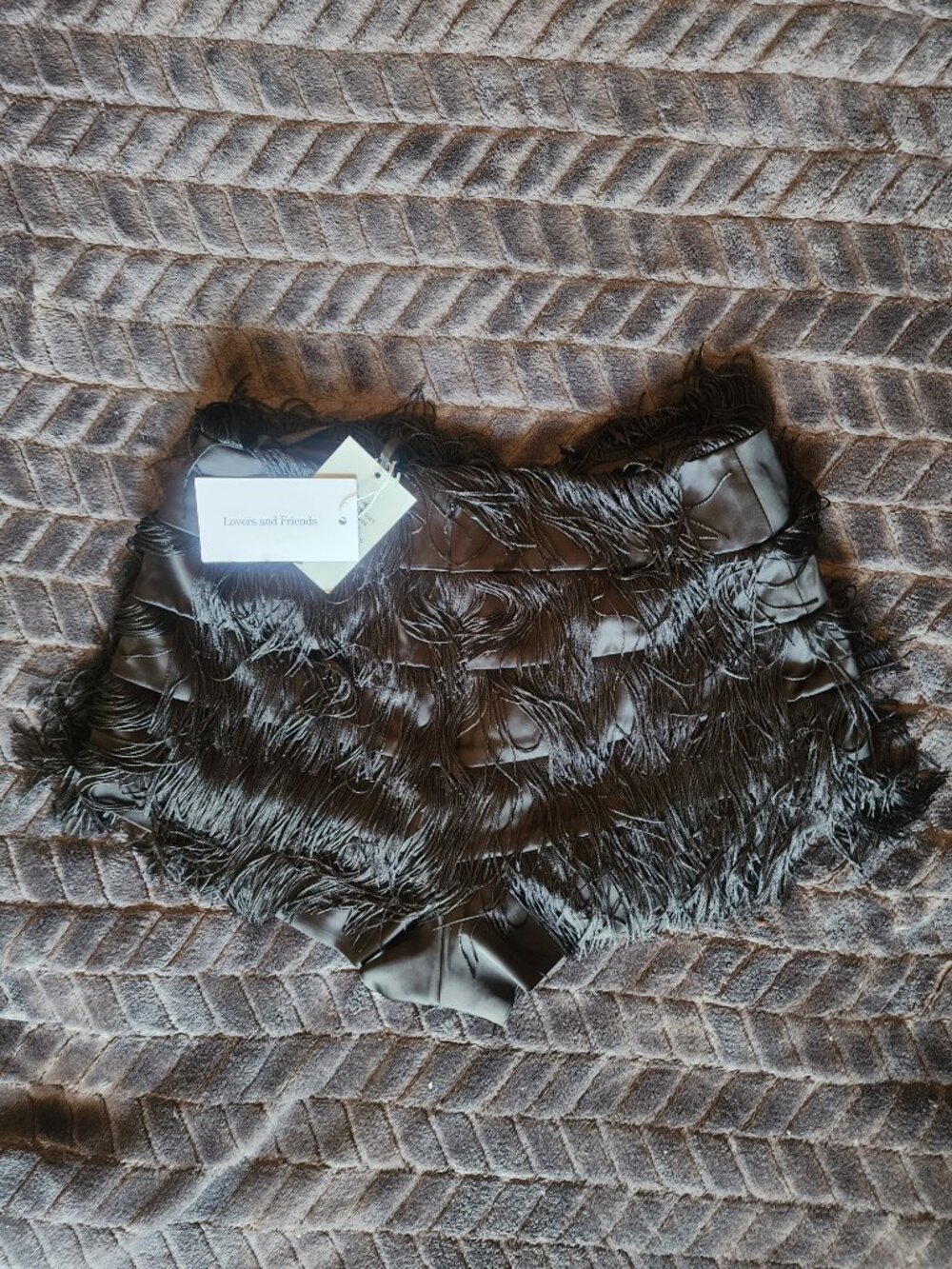 NWT Lovers + Friends Andi Fringe Skort Black XS - Picture 5 of 5